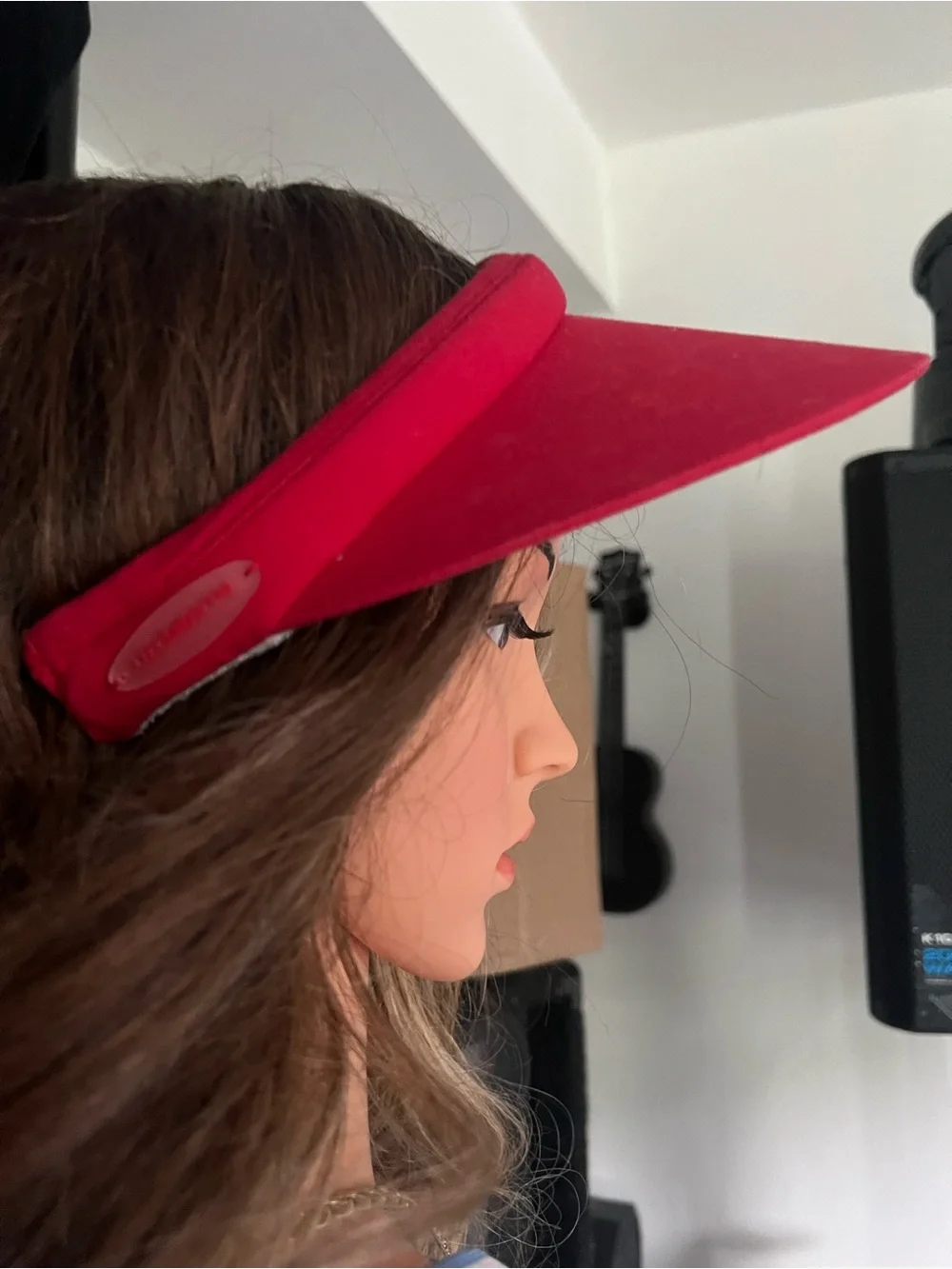 Liz Claiborne Red and Cream Headband